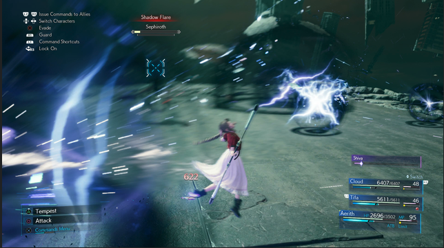 picture of Sephiroth's shadow flare
